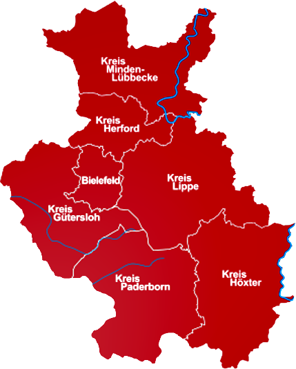 Content-Bild, Karte OWL, Rohrreinigung Gütersloh Appel
